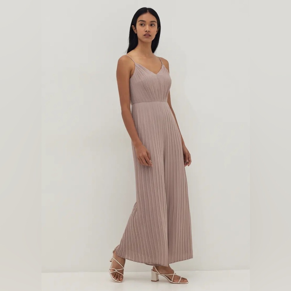 Love Bonito Marlene Straight Leg Pleated Jumpsuit | Wedding, Cocktail | NWT | S